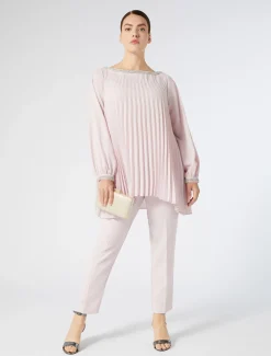 Marina Rinaldi Pantaloni E Gonne | Pantaloni & Jeans*Pantaloni slim in cady triacetato ROSA