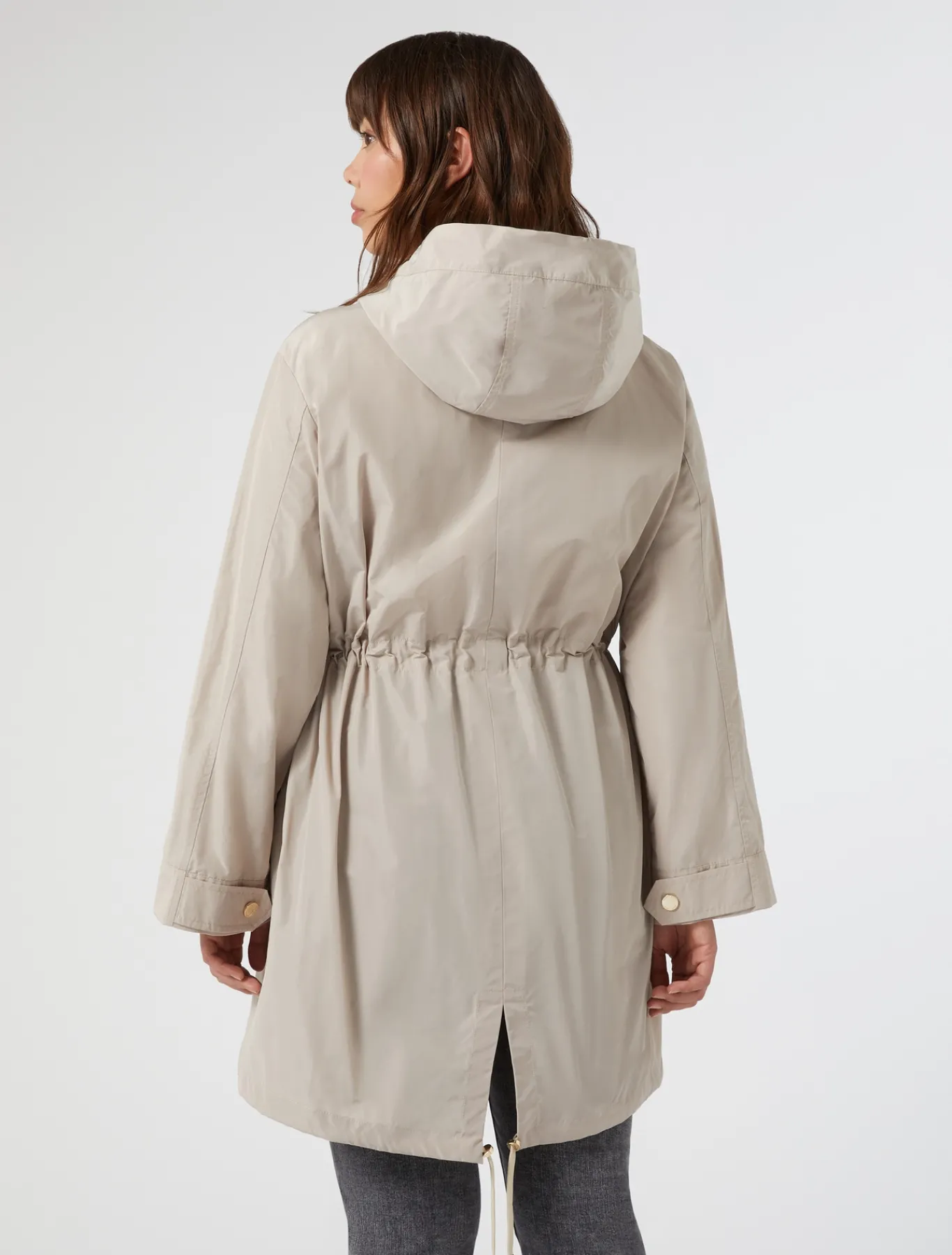 Marina Rinaldi Cappotti & Trench | Cappotti & Trench*Parka in taffetà antigoccia SABBIA