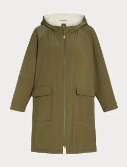 Marina Rinaldi Cappotti & Trench | Cappotti & Trench*Parka in taffettà antigoccia VERDEKAKI