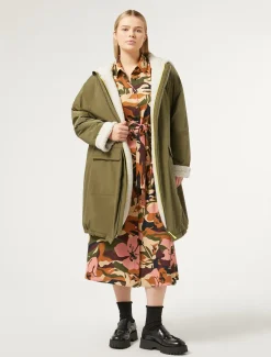 Marina Rinaldi Cappotti & Trench | Cappotti & Trench*Parka in taffettà antigoccia VERDEKAKI