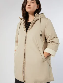 Marina Rinaldi Piumini | Piumini*Parka reversibile in tela tecnica antigoccia BEIGE