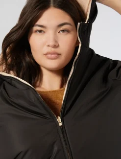 Marina Rinaldi Piumini | Piumini*Parka reversibile in tela tecnica antigoccia NERO