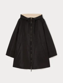 Marina Rinaldi Piumini | Piumini*Parka reversibile in tela tecnica antigoccia NERO