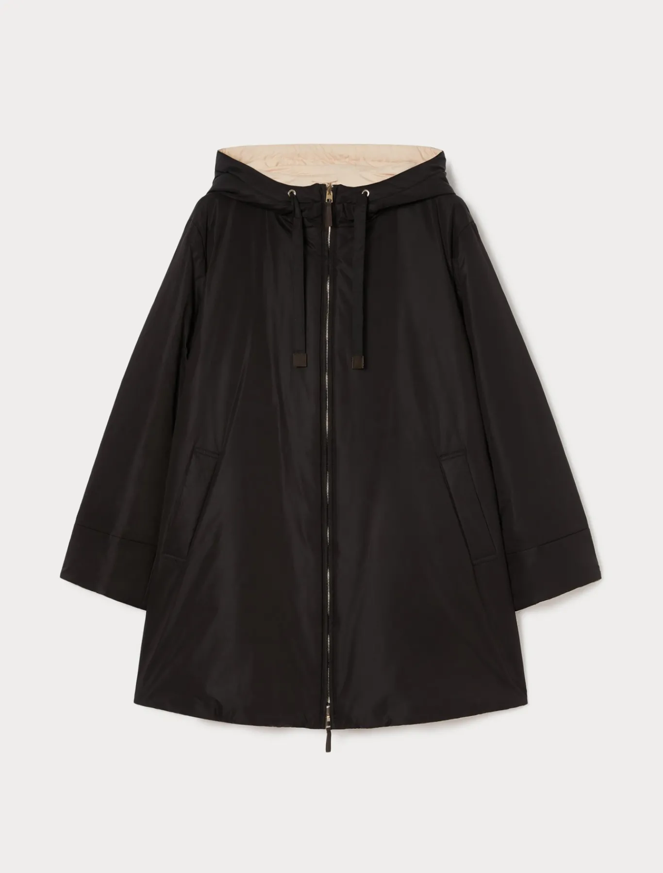Marina Rinaldi Piumini | Piumini*Parka reversibile in tela tecnica antigoccia NERO