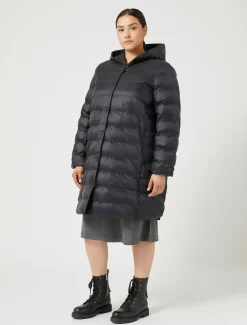 Marina Rinaldi Piumini | Piumini*Piumino in taffettà e tela di nylon antigoccia NERO