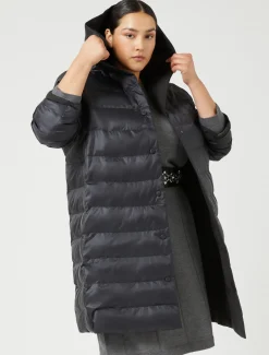 Marina Rinaldi Piumini | Piumini*Piumino in taffettà e tela di nylon antigoccia NERO