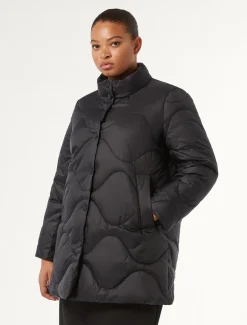 Marina Rinaldi Piumini | Piumini*Piumino in tela di nylon antigoccia NERO