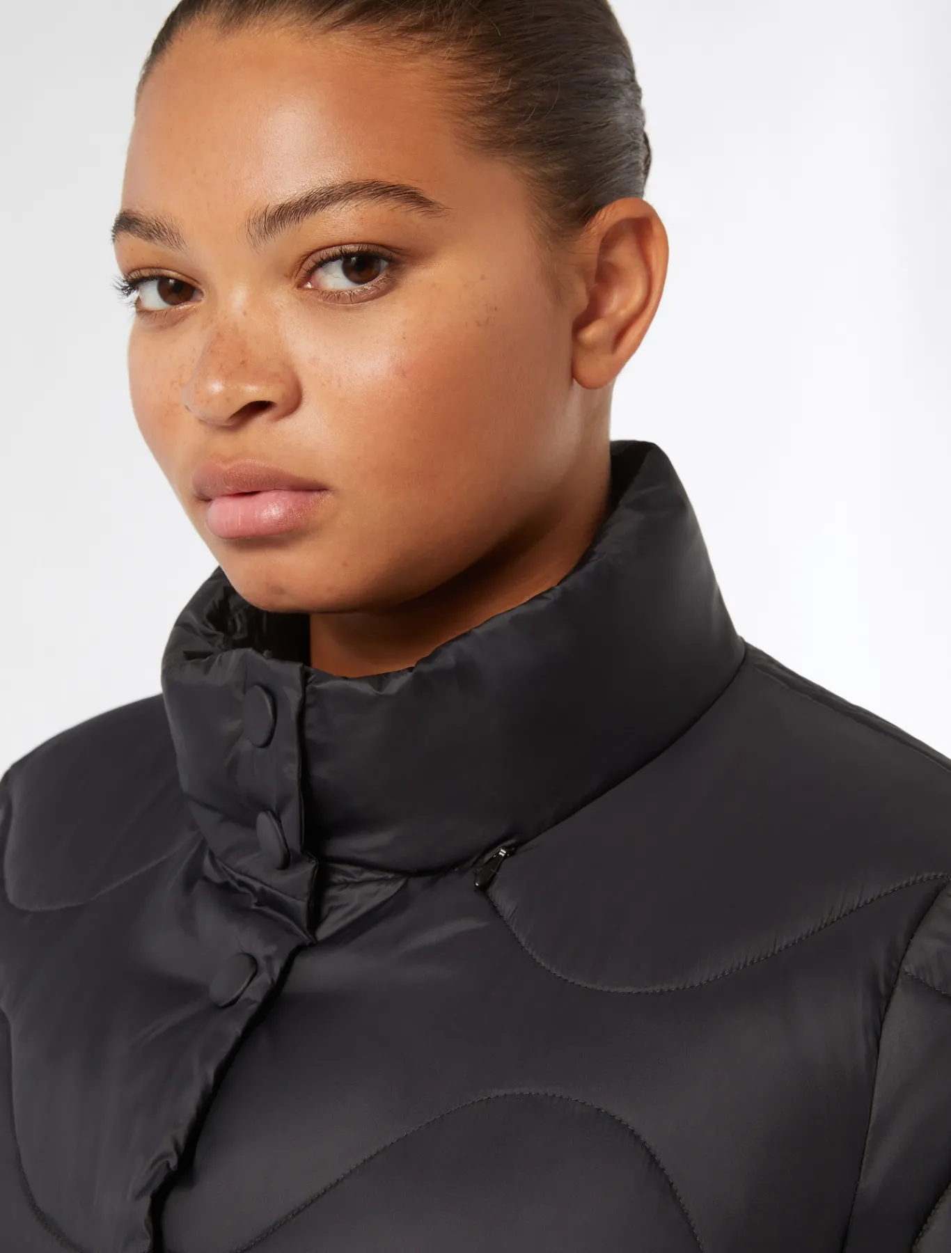 Marina Rinaldi Piumini | Piumini*Piumino in tela di nylon antigoccia NERO
