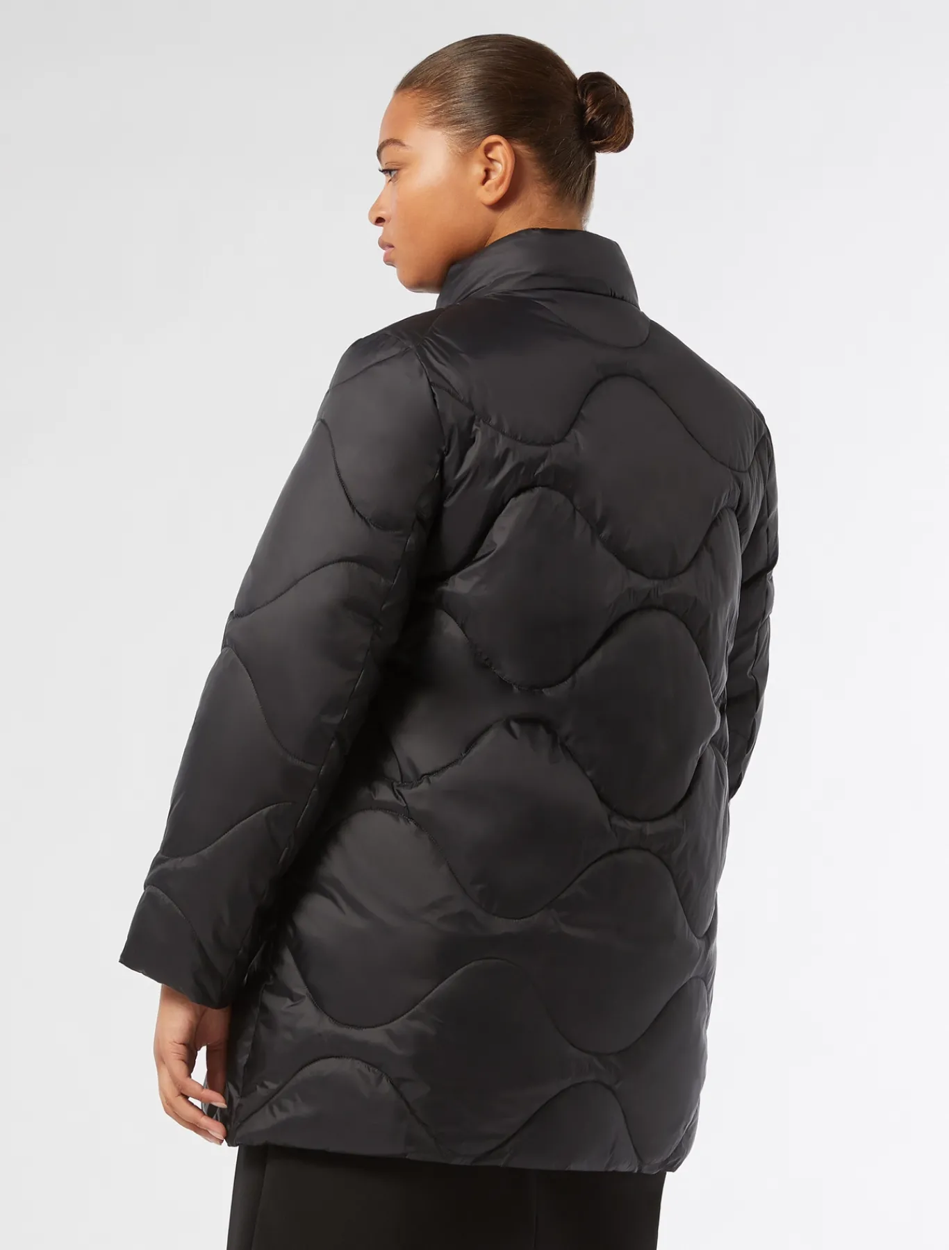 Marina Rinaldi Piumini | Piumini*Piumino in tela di nylon antigoccia NERO