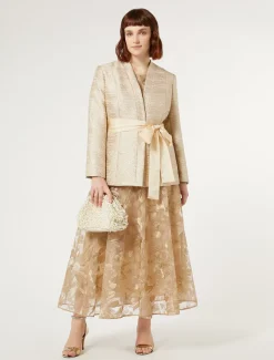 Marina Rinaldi Accessori | Collezione Elegante*Pochette in raso con perle BEIGE