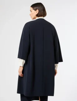 Marina Rinaldi Giacche | Cappotti & Trench*Spolverino in cady triacetato BLUNOTTE