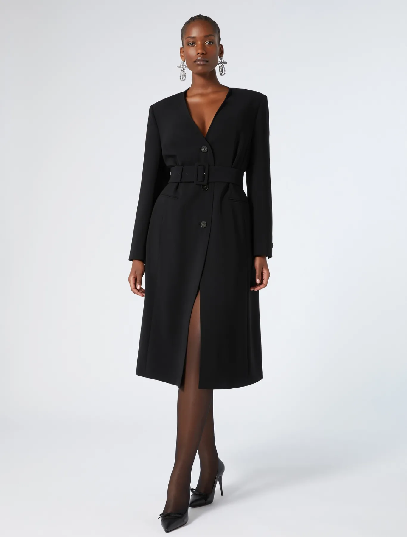 Marina Rinaldi Cappotti & Trench | Cappotti & Trench*Spolverino in cady triacetato NERO