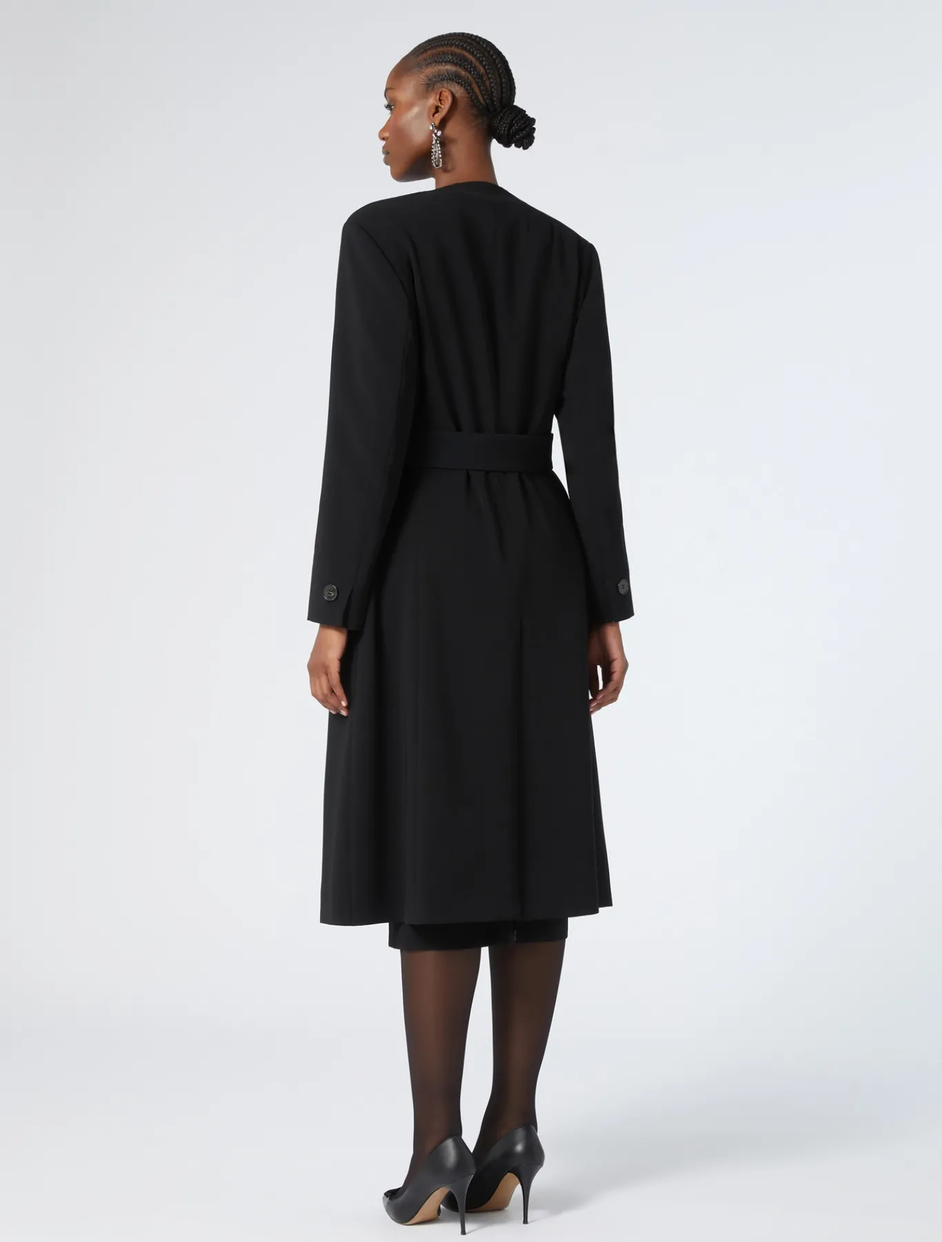 Marina Rinaldi Cappotti & Trench | Cappotti & Trench*Spolverino in cady triacetato NERO