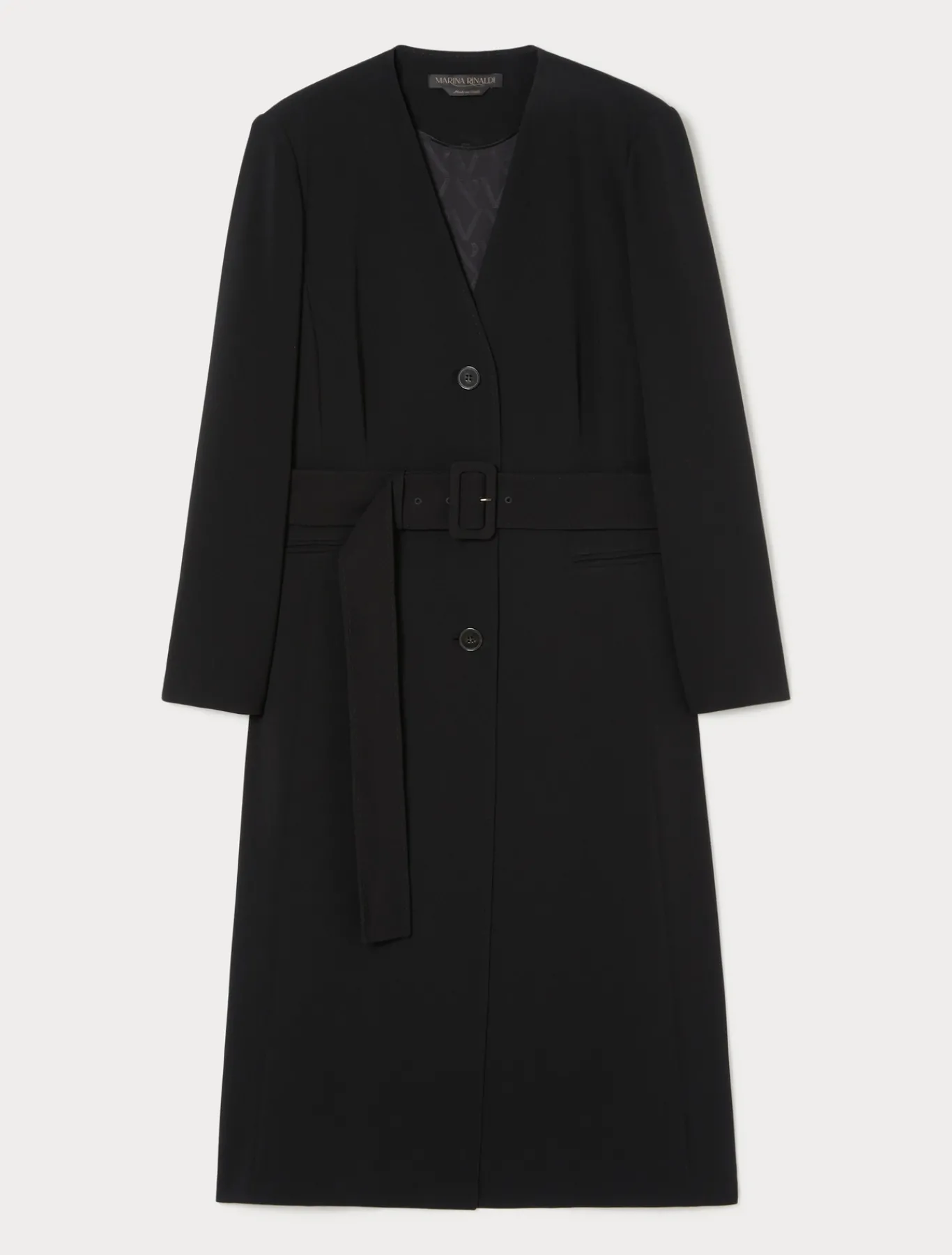 Marina Rinaldi Cappotti & Trench | Cappotti & Trench*Spolverino in cady triacetato NERO