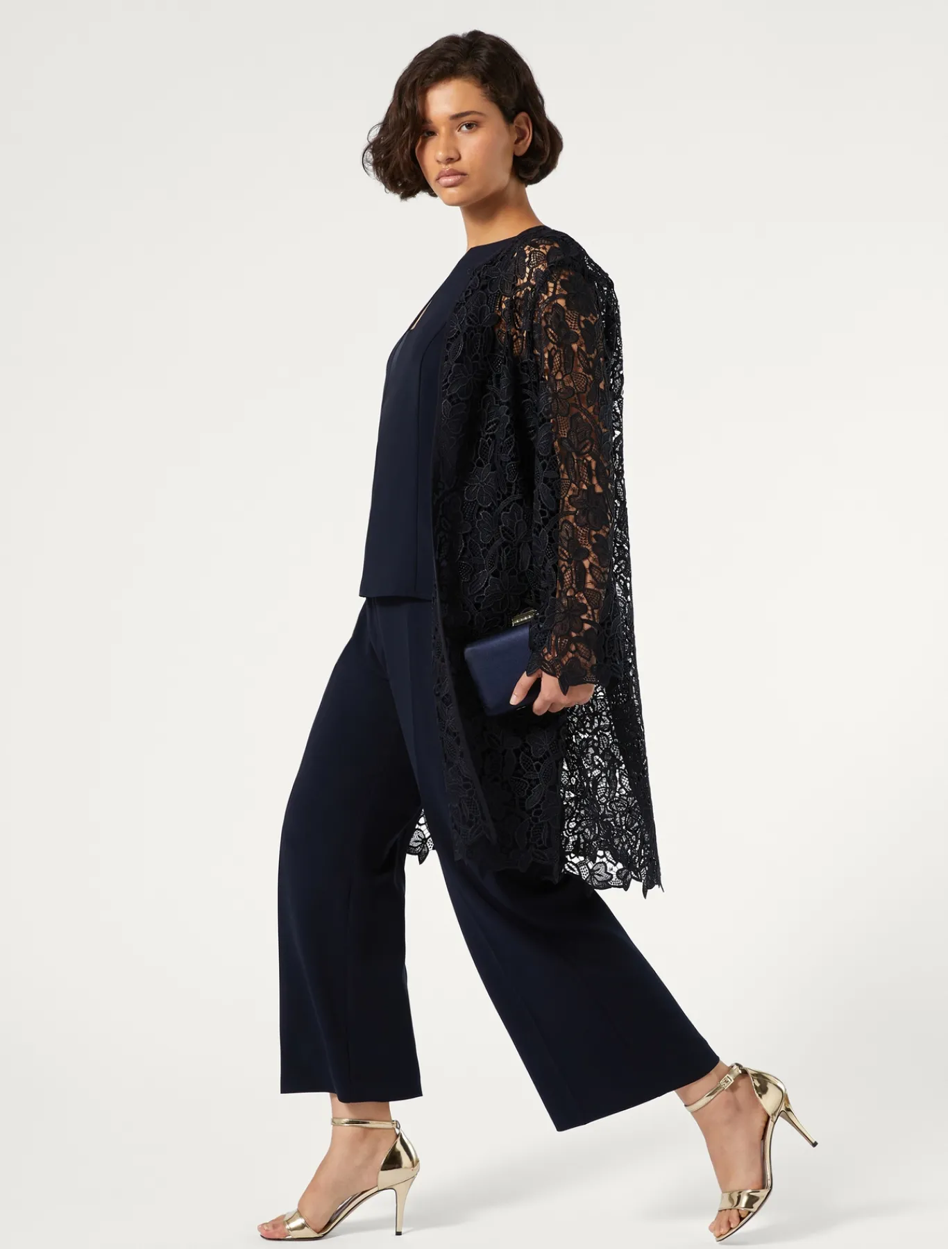 Marina Rinaldi Giacche | Cappotti & Trench*Spolverino in macramè BLUNOTTE