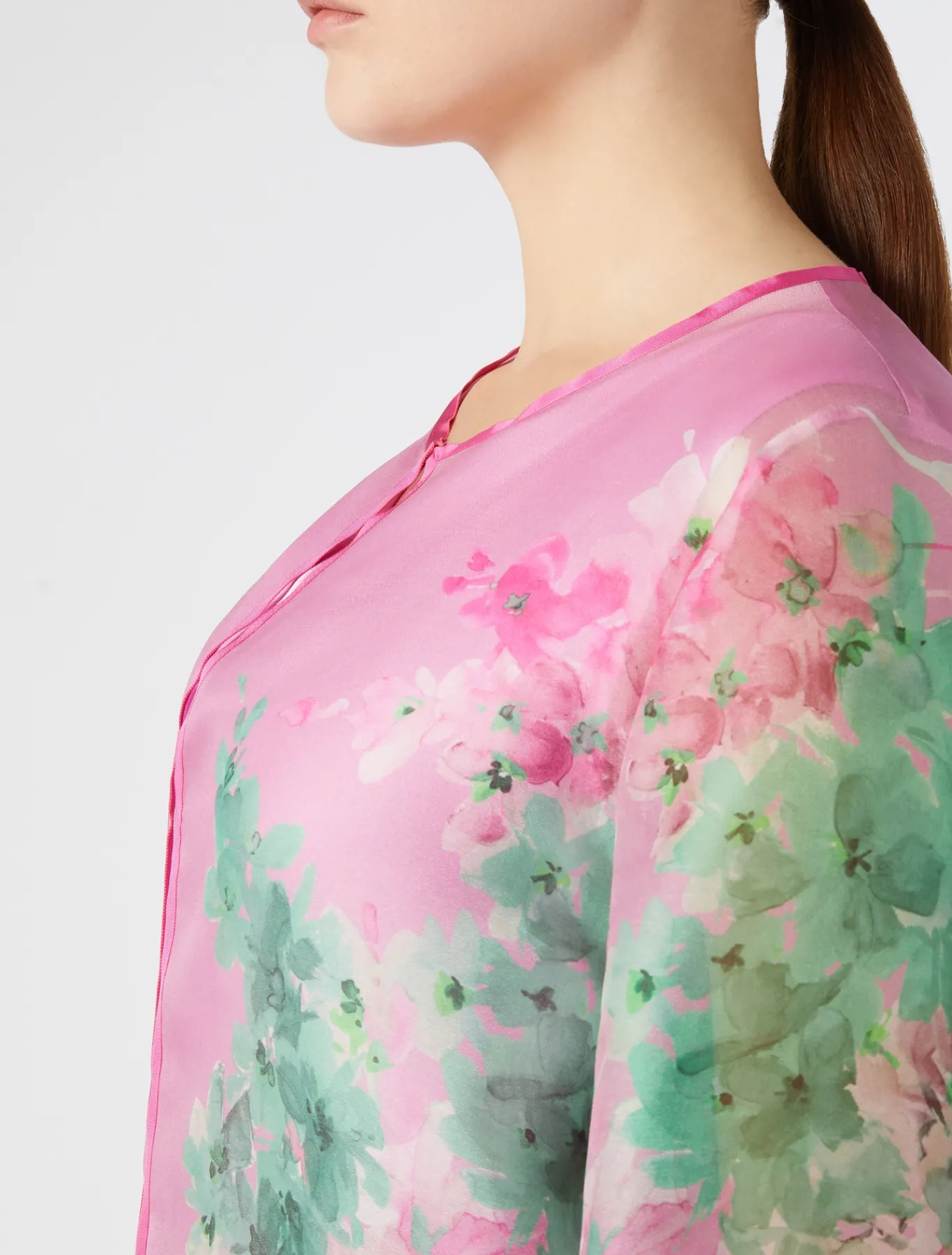 Marina Rinaldi Giacche | Cappotti & Trench*Spolverino in organza di seta ROSA