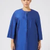 Marina Rinaldi Giacche | Cappotti & Trench*Spolverino in shantung di seta VIOLA