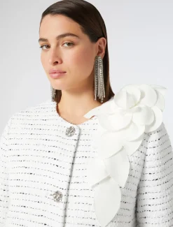 Marina Rinaldi Giacche | Collezione Elegante*Spolverino in tinto filo BIANCO