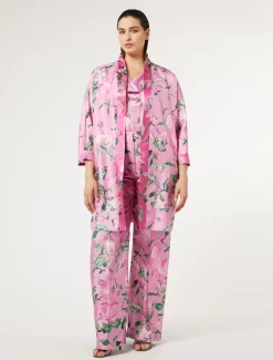 Marina Rinaldi Giacche | Collezione Elegante*Spolverino in twill di seta ROSA
