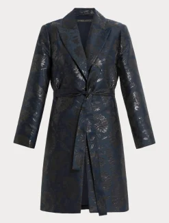 Marina Rinaldi Giacche | Cappotti & Trench*Spolverino jacquard BLUNOTTE