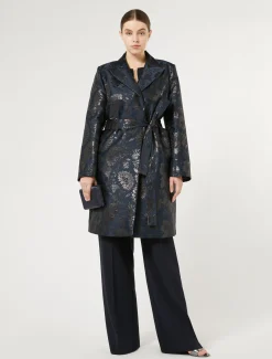 Marina Rinaldi Giacche | Cappotti & Trench*Spolverino jacquard BLUNOTTE