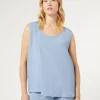 Marina Rinaldi Bluse | Camicie & Bluse*Top in acetato e seta AZZURRO