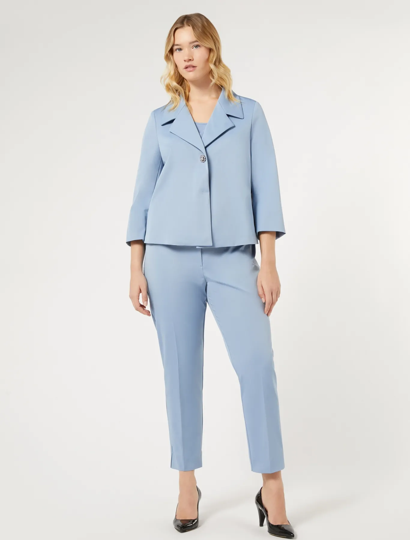 Marina Rinaldi Bluse | Camicie & Bluse*Top in acetato e seta AZZURRO