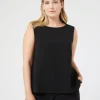 Marina Rinaldi Top & T-Shirt | Top & T-Shirt*Top in cady triacetato NERO