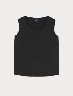 Marina Rinaldi Bluse | Camicie & Bluse*Top in crêpe de Chine di misto seta NERO