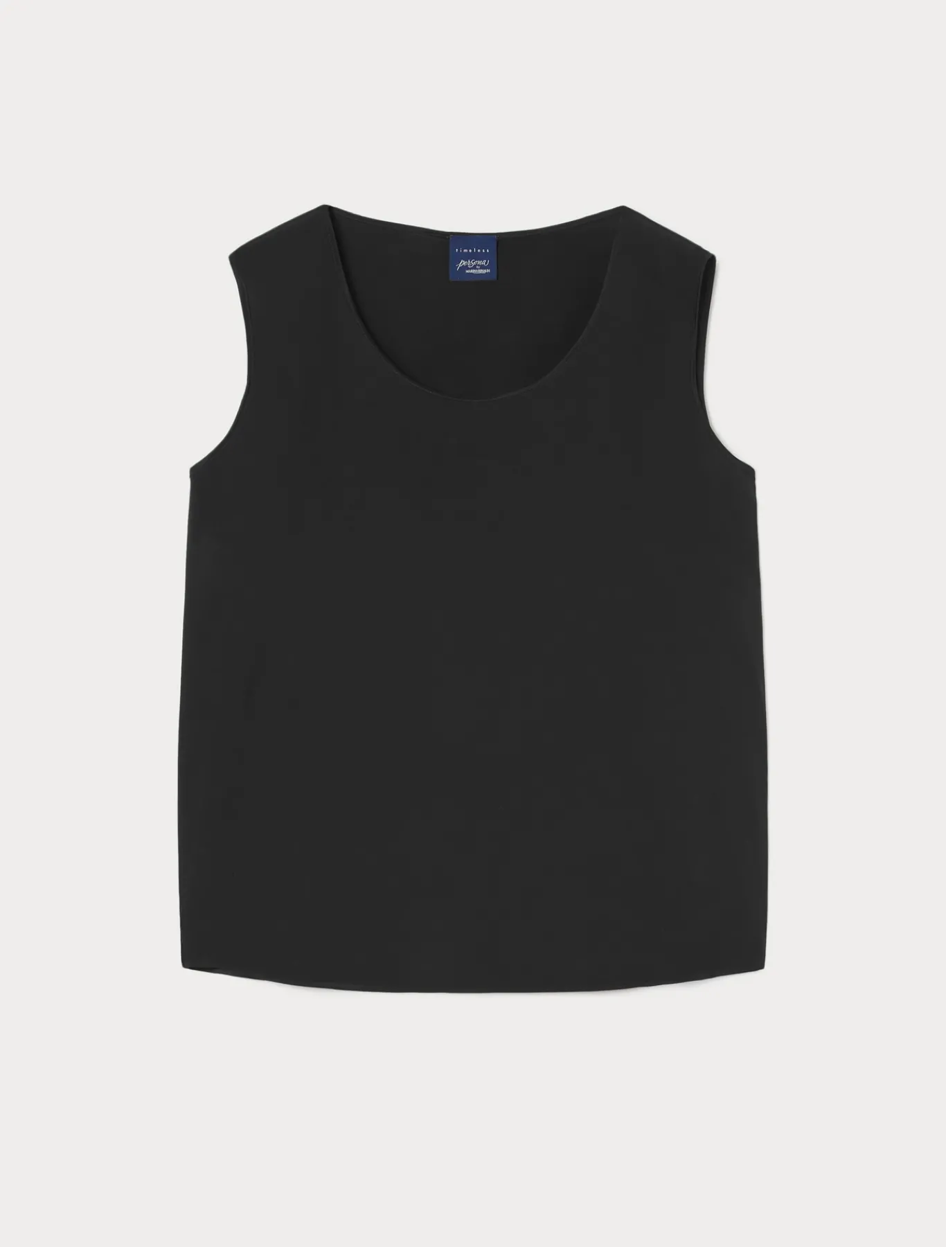 Marina Rinaldi Bluse | Camicie & Bluse*Top in crêpe de Chine di misto seta NERO