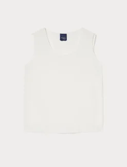 Marina Rinaldi Bluse | Camicie & Bluse*Top in crêpe de Chine di misto seta BIANCO