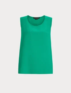 Marina Rinaldi Bluse | Collezione Elegante*Top in crêpe envers satin VERDEBANDIERA
