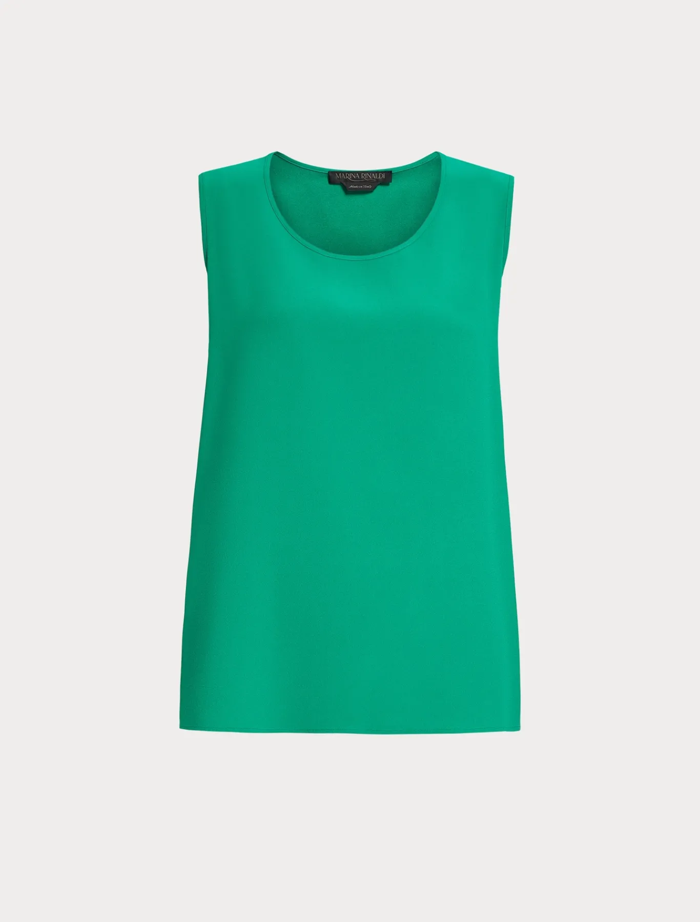 Marina Rinaldi Bluse | Collezione Elegante*Top in crêpe envers satin VERDEBANDIERA