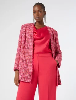 Marina Rinaldi Bluse | Camicie & Bluse*Top in crêpe envers satin FUXIA