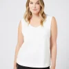 Marina Rinaldi Top & T-Shirt | Top & T-Shirt*Top in jersey BIANCOOTTICO