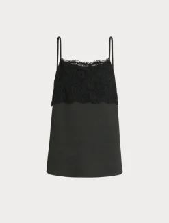 Marina Rinaldi Top & T-Shirt | Top & T-Shirt*Top in jersey con pizzo ANTRACITE