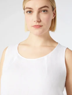 Marina Rinaldi Top & T-Shirt | Top & T-Shirt*Top in lino BIANCOOTTICO