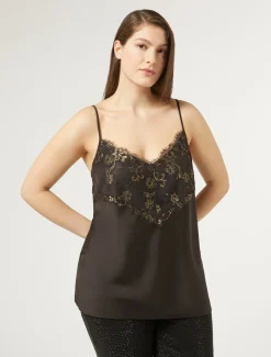 Marina Rinaldi Collezione Elegante | Top & T-Shirt*Top in raso satin TESTAMORO