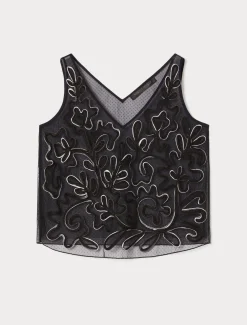 Marina Rinaldi Accessori | Accessori*Top in tulle ricamato NERO