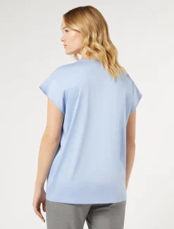 Marina Rinaldi Top & T-Shirt | Top & T-Shirt*T-shirt in jersey AZZURRO