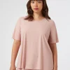 Marina Rinaldi Top & T-Shirt | Top & T-Shirt*T-shirt in jersey con ricamo ROSA