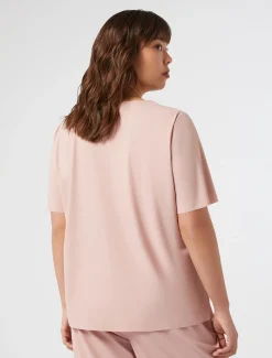 Marina Rinaldi Top & T-Shirt | Top & T-Shirt*T-shirt in jersey con ricamo ROSA