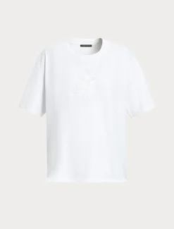 Marina Rinaldi Top & T-Shirt | Top & T-Shirt*T-shirt in jersey con ricamo BIANCOOTTICO