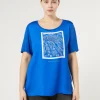 Marina Rinaldi Top & T-Shirt | Top & T-Shirt*T-shirt in jersey con stampa BLUETTE