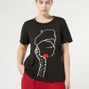 Marina Rinaldi Top & T-Shirt | Top & T-Shirt*T-shirt in jersey con stampa NERO