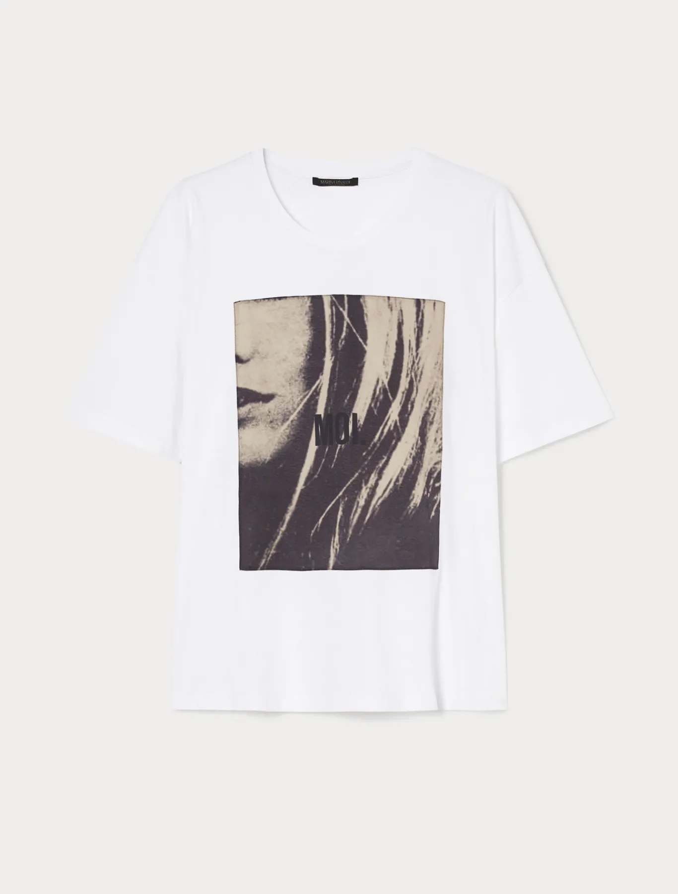 Marina Rinaldi Top & T-Shirt | Top & T-Shirt*T-shirt in jersey con stampa BIANCOOTTICO