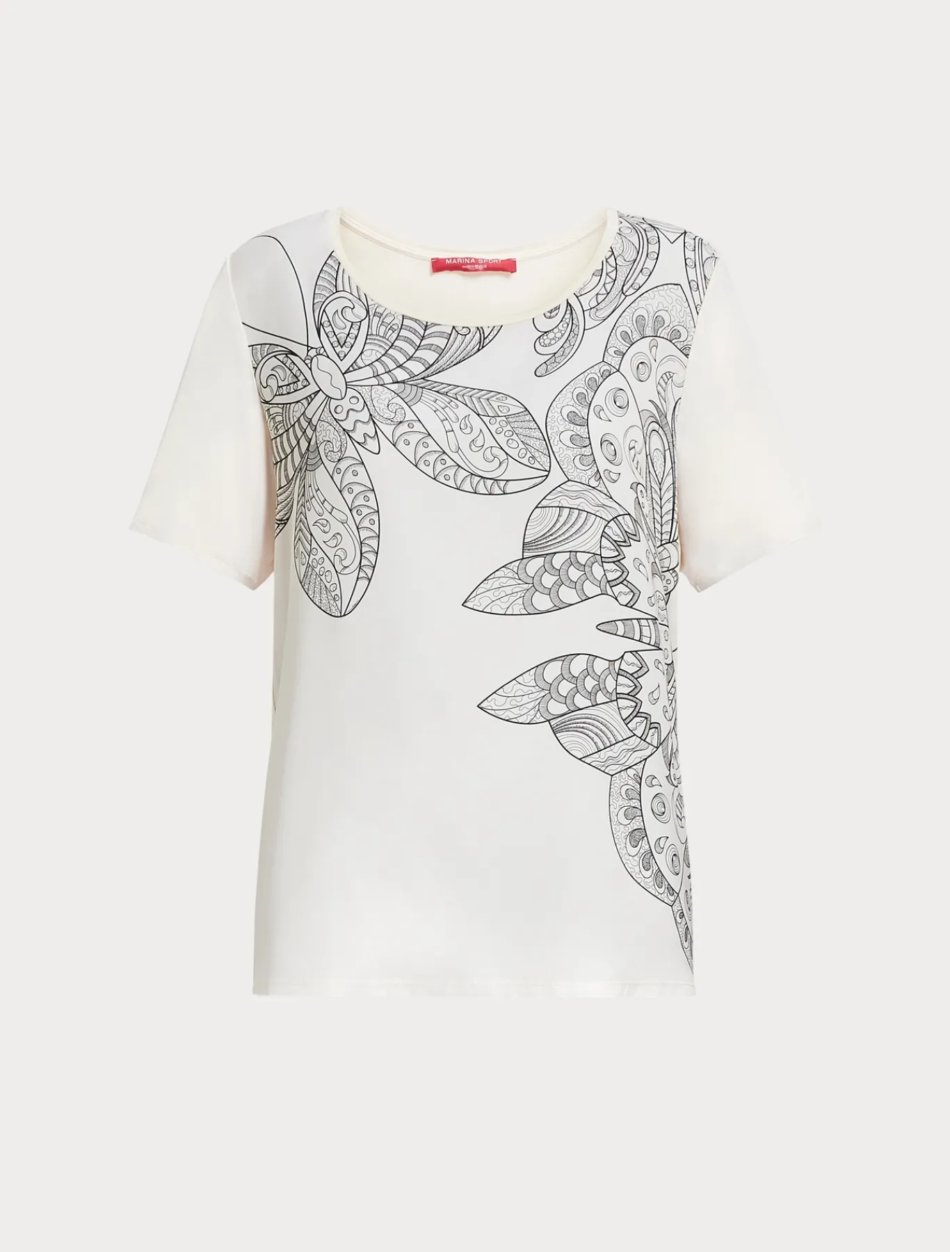 Marina Rinaldi Top & T-Shirt | Top & T-Shirt*T-shirt in jersey con stampa BIANCOAVORIO