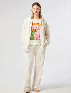 Marina Rinaldi Top & T-Shirt | Top & T-Shirt*T-shirt in jersey con stampa BIANCO