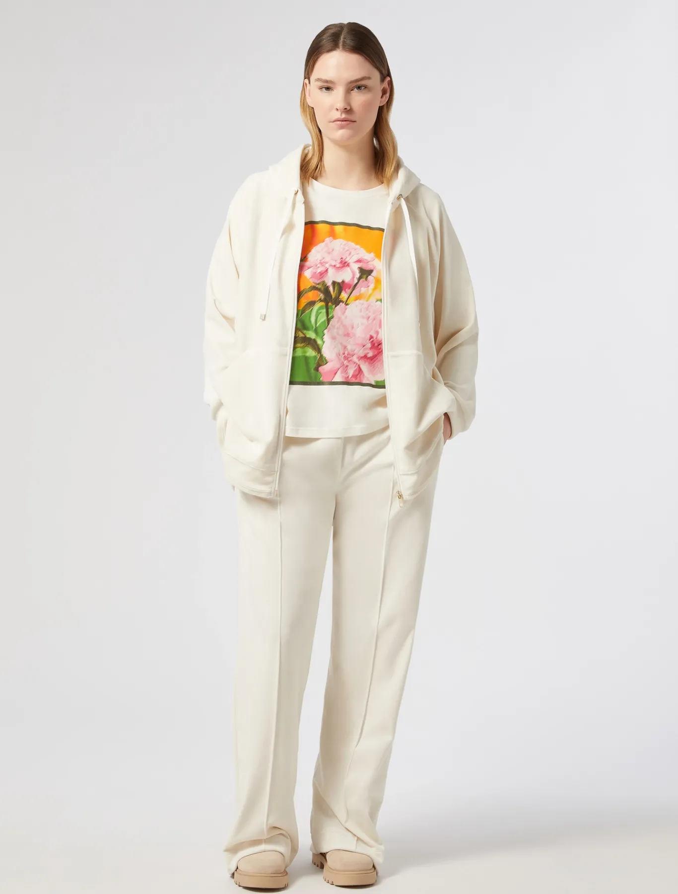 Marina Rinaldi Top & T-Shirt | Top & T-Shirt*T-shirt in jersey con stampa BIANCO