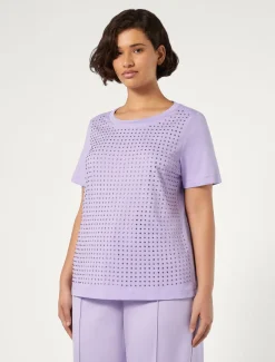 Marina Rinaldi Top & T-Shirt | Top & T-Shirt*T-shirt in jersey con strass LILLA